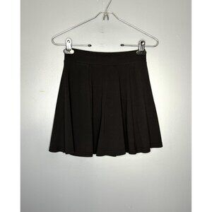 H&M Divided Skirt Womens XS Flared High Waist Pleated Mini Zip Flowy Sexy Y2K